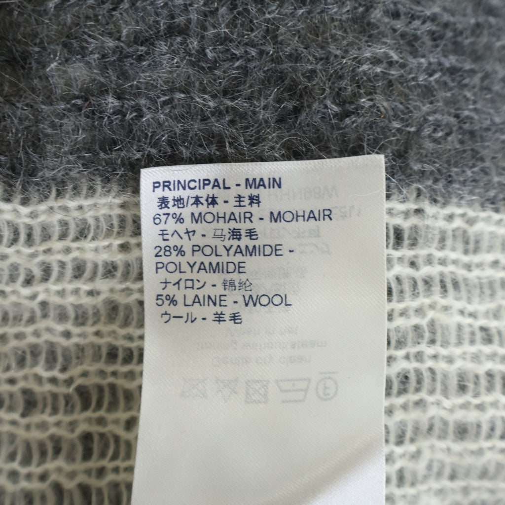 LOUIS VUITTON(ルイヴィトン) USAフラッグモヘアジャガードニット セーター ホワイト/グレー RM192 RIS HHN98W レディース