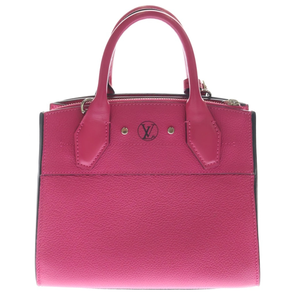 LOUIS VUITTON(ルイヴィトン) シティ スティーマー MINI 2WAY ハンド ショルダーバッグ シルバー金具 ピンク M56896 レディース