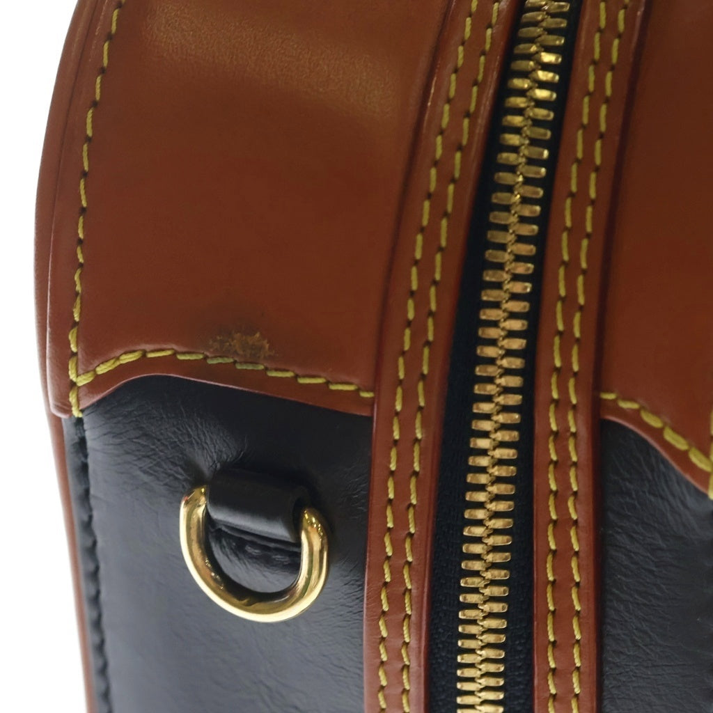 LOUIS VUITTON(ルイヴィトン) ヴァリゼットPM モノグラムリバース PVC レザー 2WAY ハンド ショルダーバッグ ゴールド金具 ネイビー/ブラウン M53782 レディース