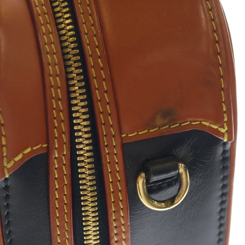 LOUIS VUITTON(ルイヴィトン) ヴァリゼットPM モノグラムリバース PVC レザー 2WAY ハンド ショルダーバッグ ゴールド金具 ネイビー/ブラウン M53782 レディース