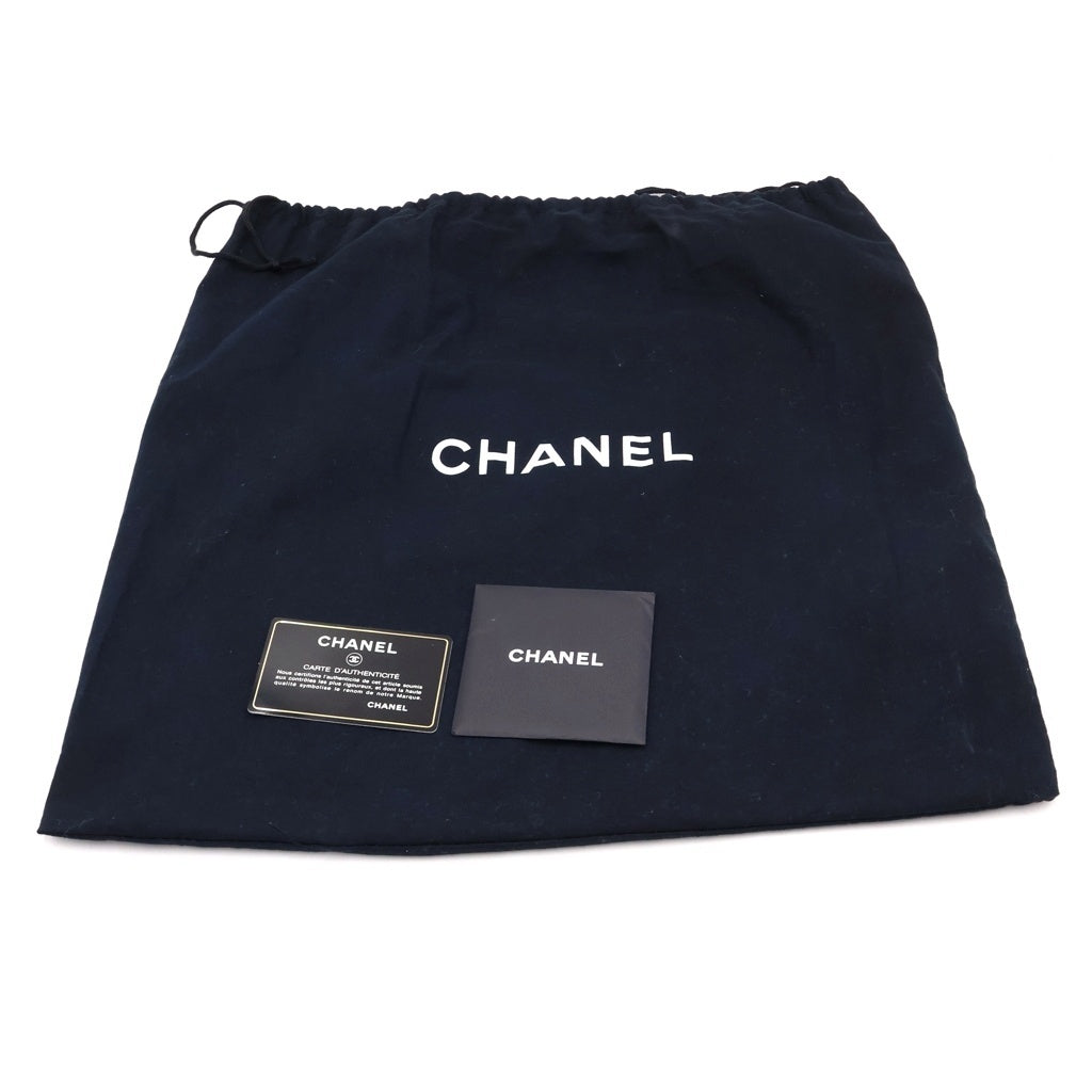 CHANEL(シャネル) クルーズライン チェーンショルダーバッグ ハンドバッグ ブラック ボーダー A47944 シルバー金具 レディース