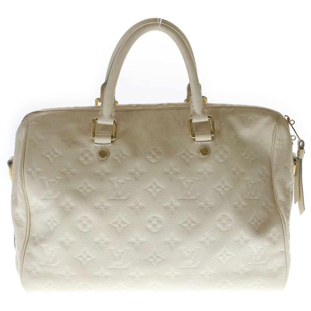LOUIS VUITTON(ルイヴィトン) モノグラムアンプラント スピーディ30 レザー ハンドバッグ アイボリー M40754 レディース
