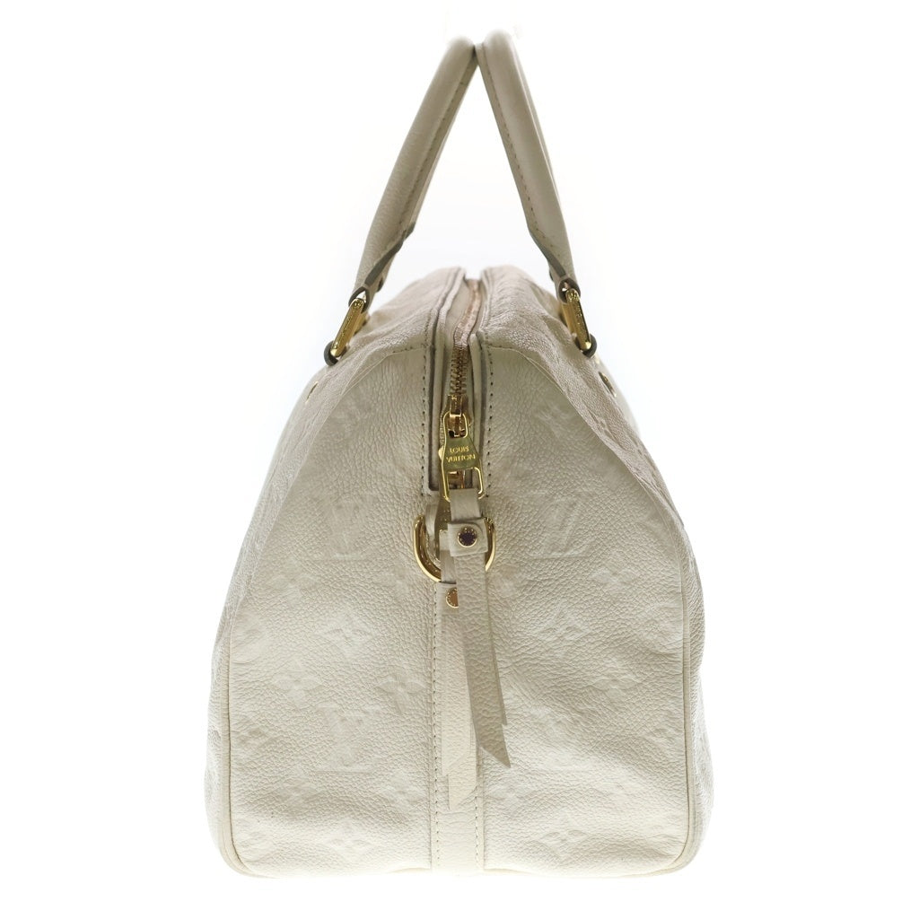 LOUIS VUITTON(ルイヴィトン) モノグラムアンプラント スピーディ30 レザー ハンドバッグ アイボリー M40754 レディース