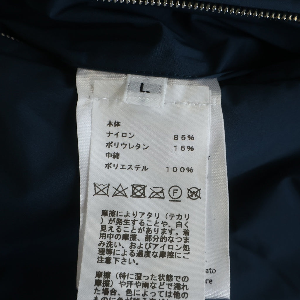 HERMES(エルメス) PADDOCK 2パドック リバーシブル 中綿 ジップアップ ベスト ネイビー/ベージュ レディース