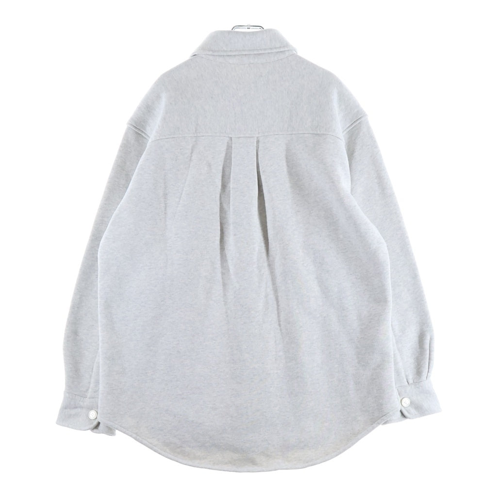 ALEXANDER WANG(アレキサンダーワン) コットン スウェット スナップボタン 長袖シャツ グレー CA00985 レディース