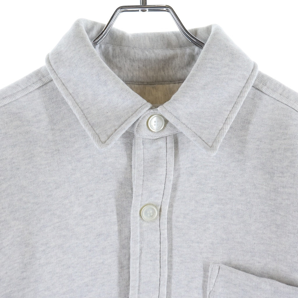 ALEXANDER WANG(アレキサンダーワン) コットン スウェット スナップボタン 長袖シャツ グレー CA00985 レディース