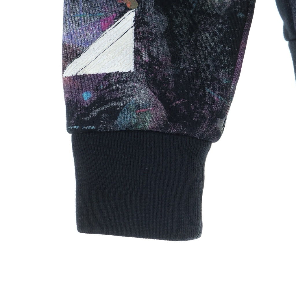 OFF-WHITE(オフホワイト) 17AW Diag Galaxy Brushed Zip Hoodie ダイアグ ギャラクシー ブラッシュド ジップアップ スウェットパーカー フーディー ブラック OMBB003F17619030 レディース