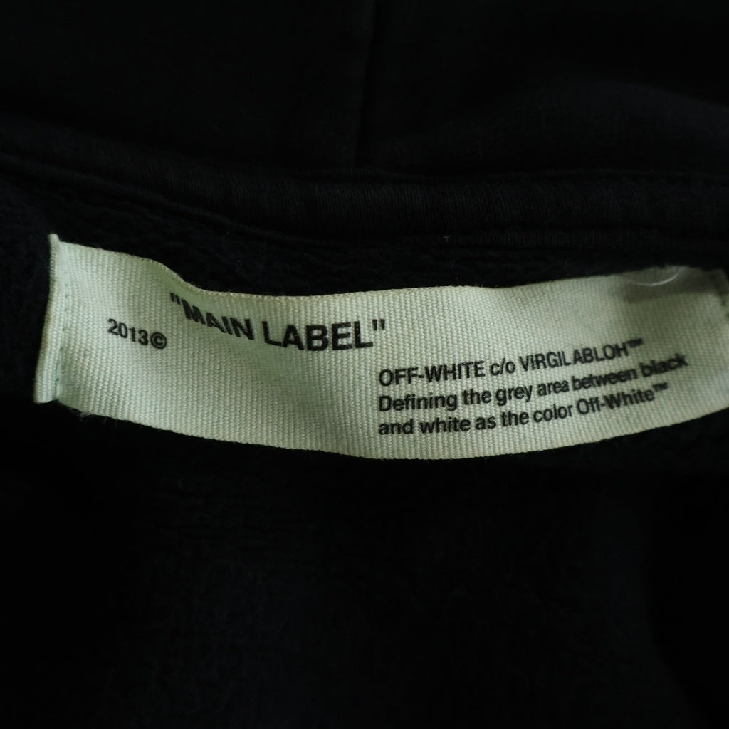 OFF-WHITE(オフホワイト) 17AW Diag Galaxy Brushed Zip Hoodie ダイアグ ギャラクシー ブラッシュド ジップアップ スウェットパーカー フーディー ブラック OMBB003F17619030 レディース