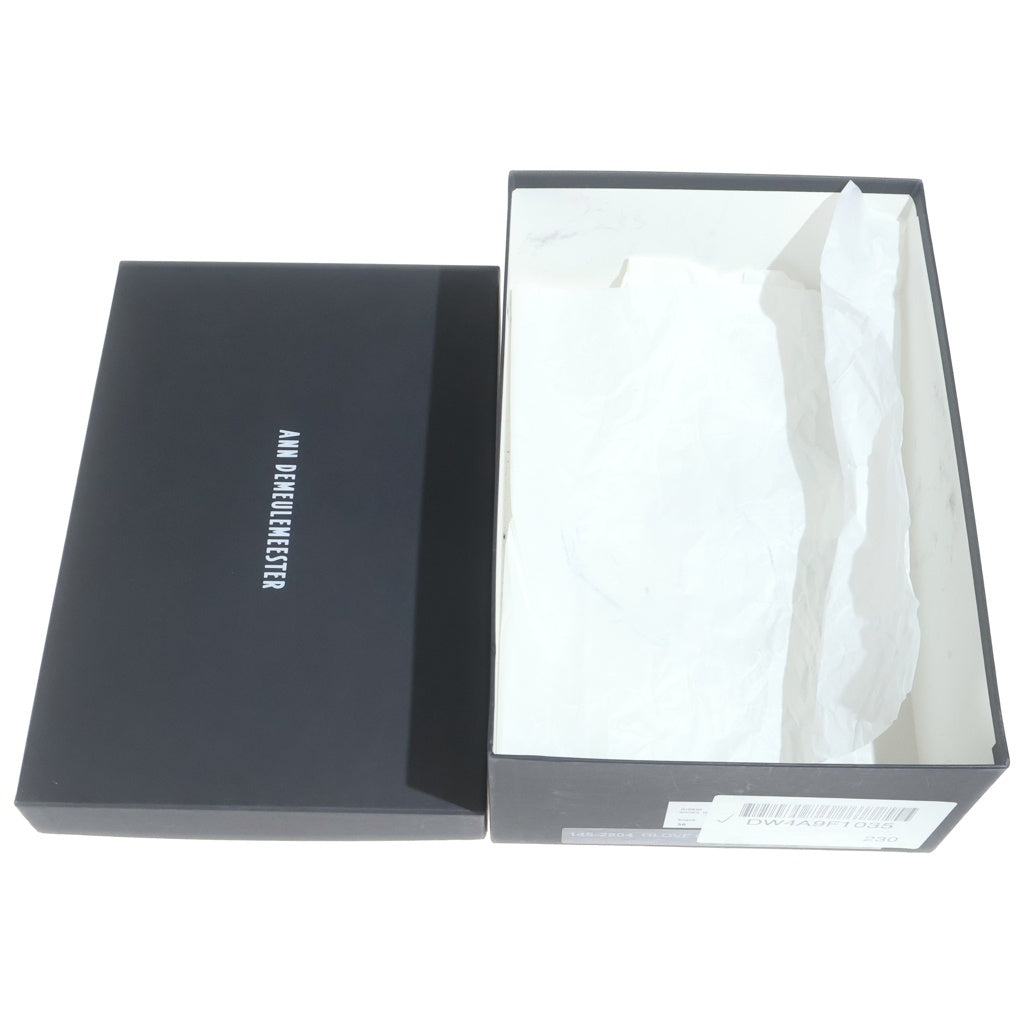 ANN DEMEULEMEESTER(アンドゥムルメステール) ウェッジソール レザーサンダル ミュール シューズ ブラック レディース