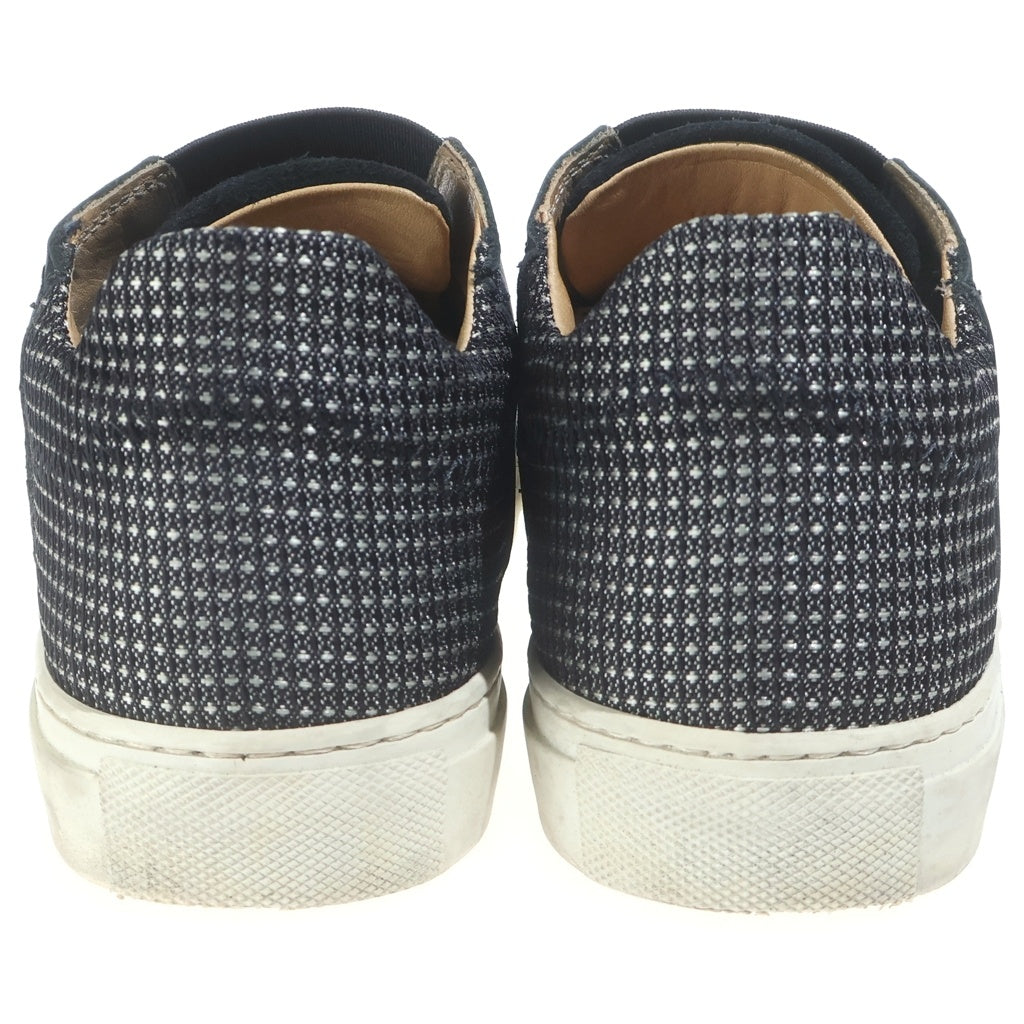 MM6 Maison Margiela(エムエムシックスメゾンマルジェラ) 16SS 再構築 パッチワーク ローカットスニーカー シューズ ブラック/シルバー S40WS0035 レディース