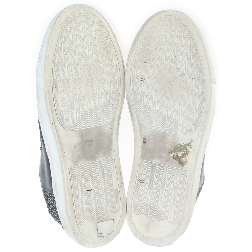 MM6 Maison Margiela(エムエムシックスメゾンマルジェラ) 16SS 再構築 パッチワーク ローカットスニーカー シューズ ブラック/シルバー S40WS0035 レディース