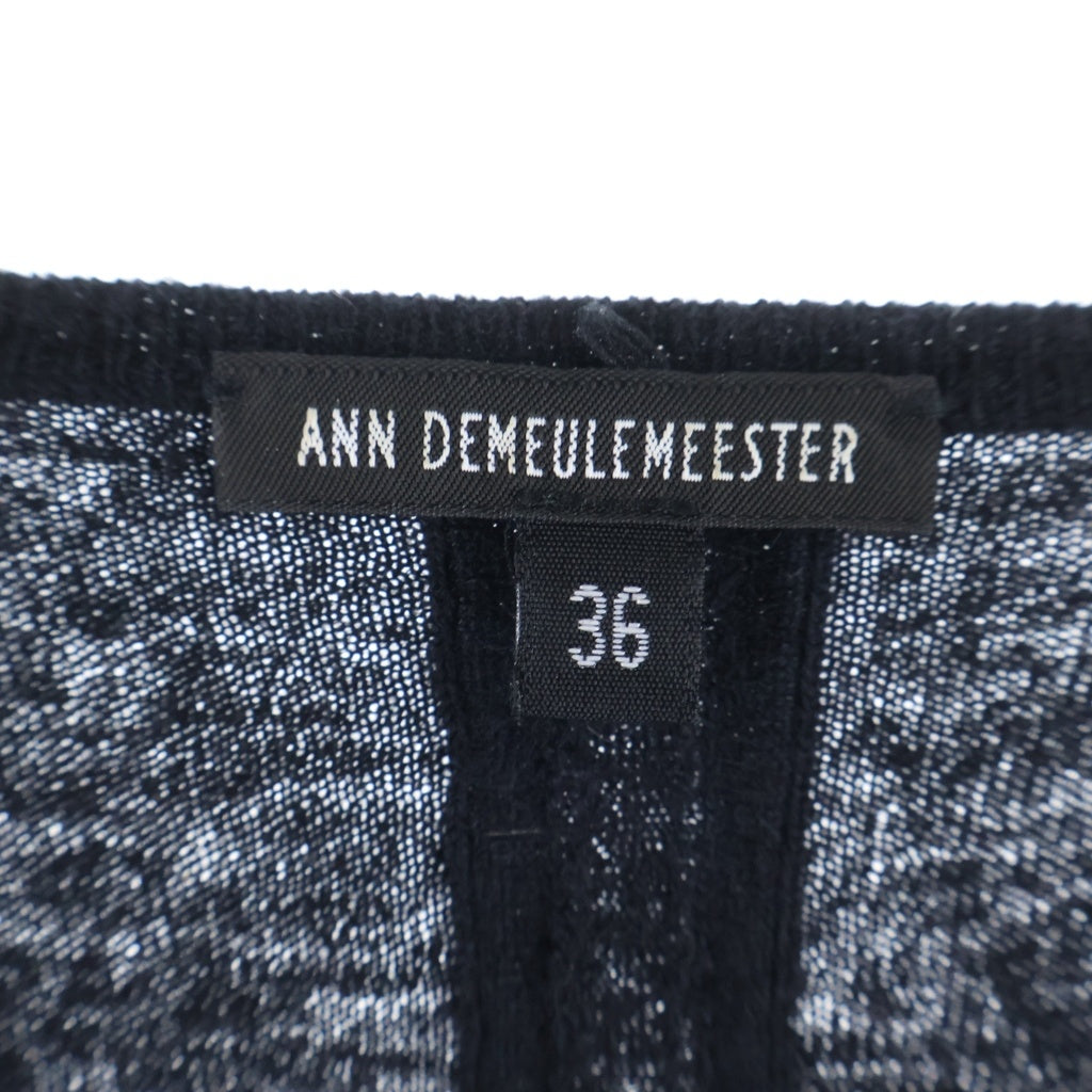ANN DEMEULEMEESTER(アンドゥムルメステール) 10s バルーンニット セーター ウール レーヨン インコントロ ブラック レディース