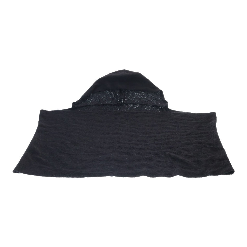 ANN DEMEULEMEESTER(アンドゥムルメステール) 10s インコントロ期 フーデッドニットポンチョ フード アルパカ ブラック 352-21-95011 レディース