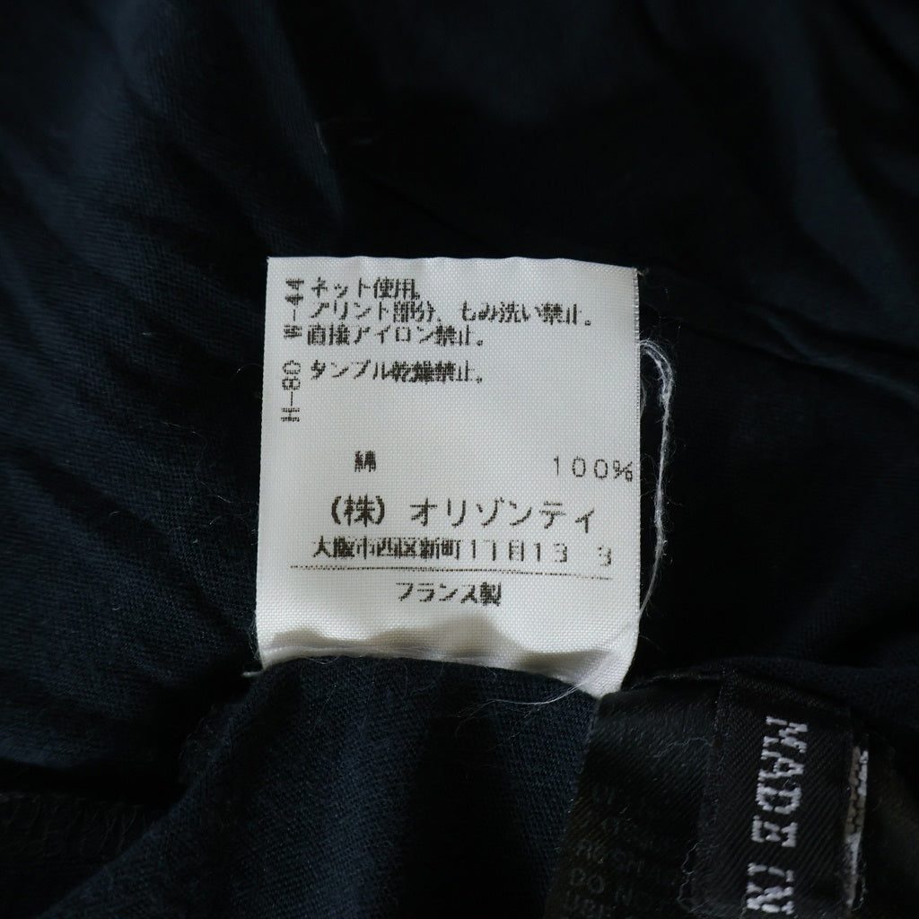 ANN DEMEULEMEESTER(アンドゥムルメステール) 00s 本人期 ハンドプリント ノースリーブトップス タンクトップ カットソー オリゾンティ ブラック レディース