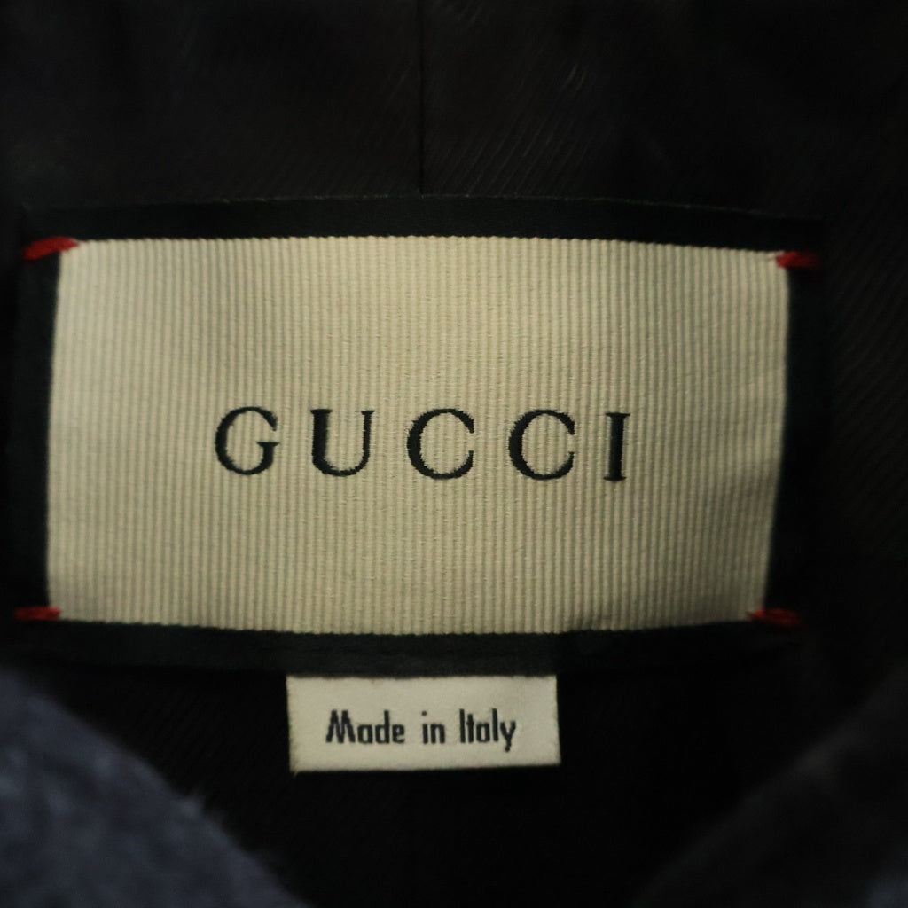 GUCCI(グッチ) インターロッキングGボタン ロングコート ブラック #38 619325 レディース