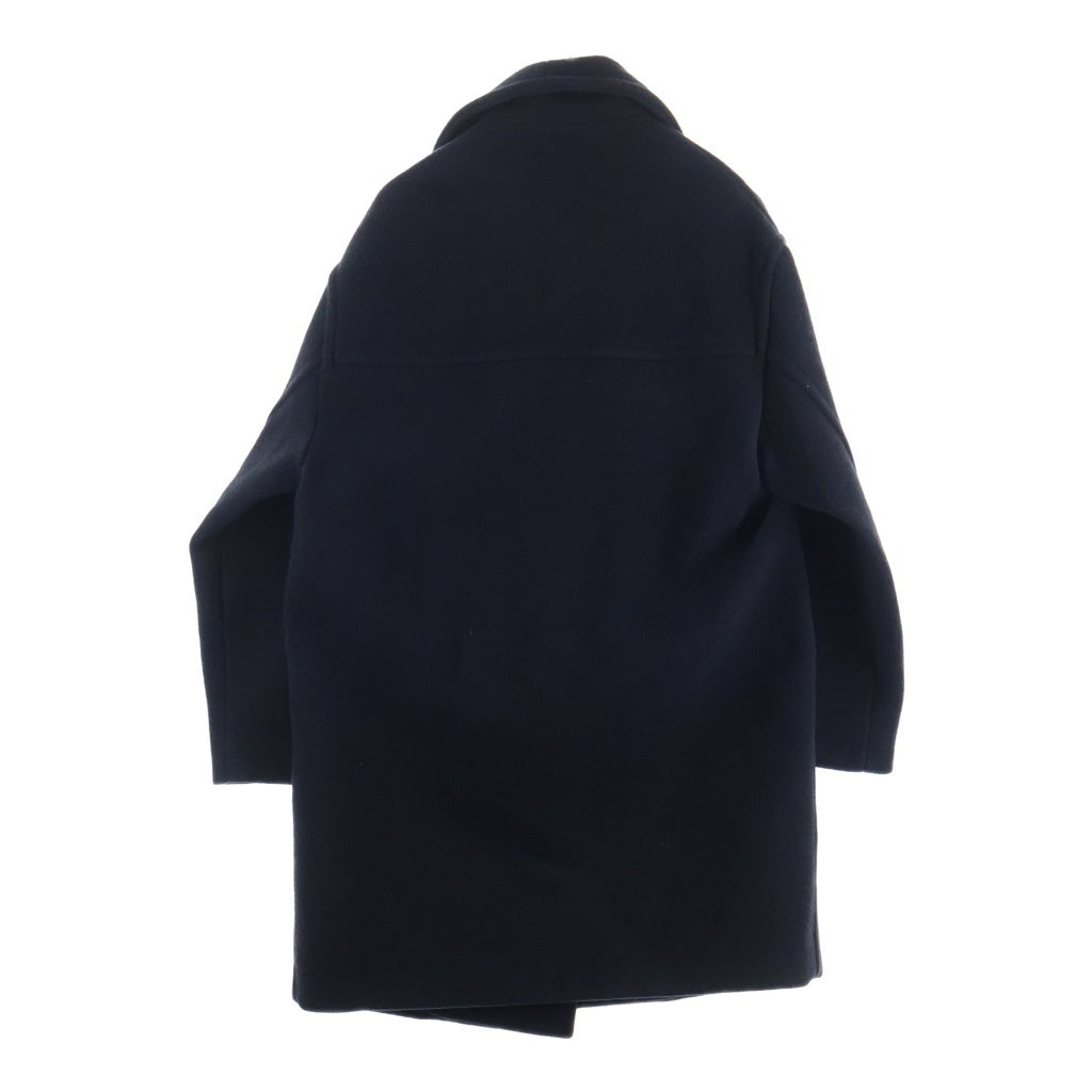 Acne Studios(アクネ ストゥディオズ) 22AW Pernell Neck Oversized Wool Coat ファンネルネック オーバーサイズド ウールコート ブラック FN-WN-OUTW000677 レディース