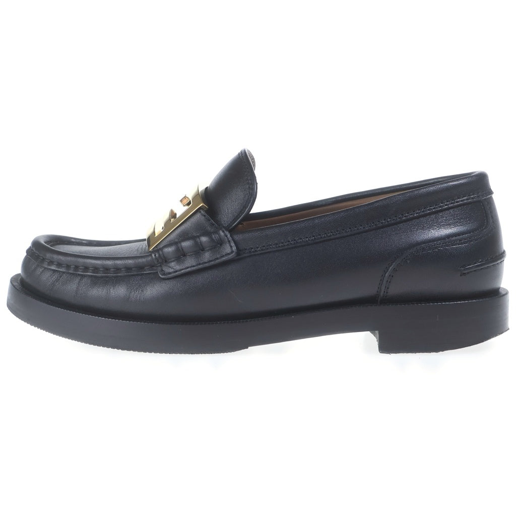 FENDI(フェンディ) Baguette Loafer バゲットローファー 革靴 シューズ FFバックル レザー ブラック 8D8450 レディース