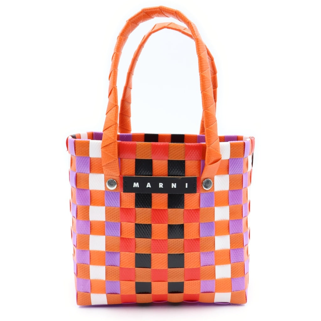 MARNI(マルニ) MICRO BASKET BAG マイクロバスケットバッグ ハンドバッグ かご ロゴ マルチカラー レディース