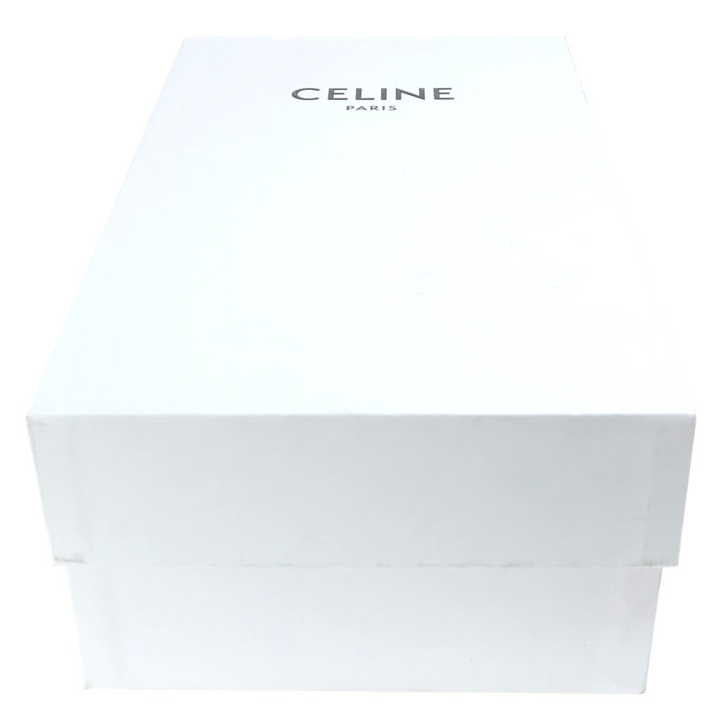 CELINE(セリーヌ) CR-02 レザー レースアップ ローカットシューズ スニーカー ホワイト/ブラック レディース