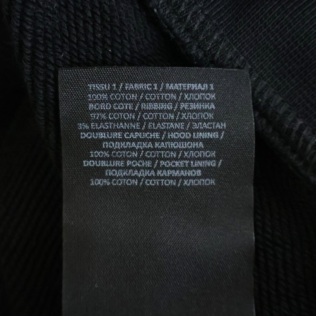 BALMAIN(バルマン) ワッペンロゴ プルオーバー スウェットパーカー フーディー ブラック JT047JB53