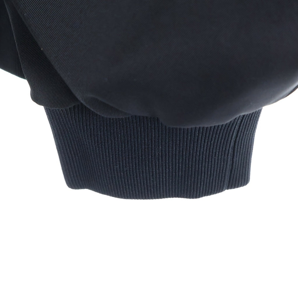 MM6 Maison Margiela(エムエムシックスメゾンマルジェラ) 24SS ポリエステル オーバーサイズ ジップアップ ボンバージャケット ブルゾン ブラック SH0AM0002 S54445
