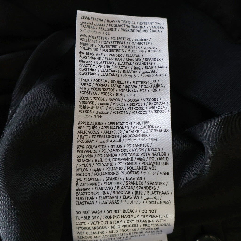 MM6 Maison Margiela(エムエムシックスメゾンマルジェラ) 24SS ポリエステル オーバーサイズ ジップアップ ボンバージャケット ブルゾン ブラック SH0AM0002 S54445