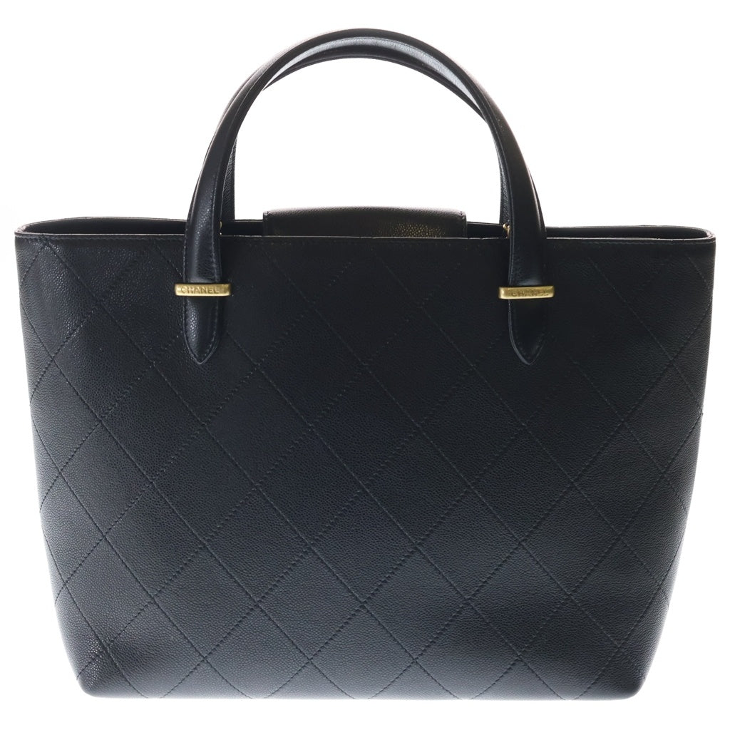 CHANEL(シャネル) マトラッセ クラシックショッピングバッグ ハンドバッグ トートバッグ ショルダーバッグ ブラック キャビアスキン AS5777 ゴールド金具 レディース