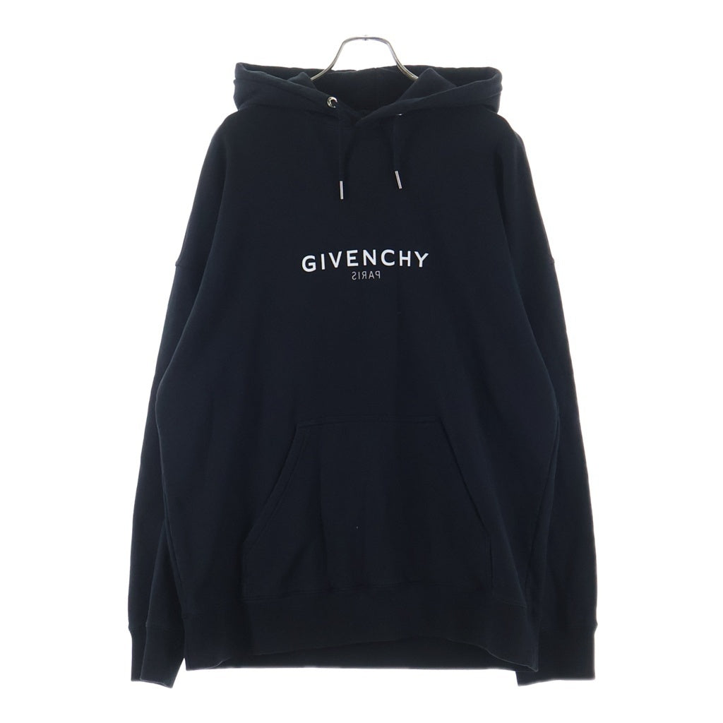 GIVENCHY(ジバンシィ) ロゴプリント フーディー プルオーバーパーカー ブラック BMJ0HC3Y8N