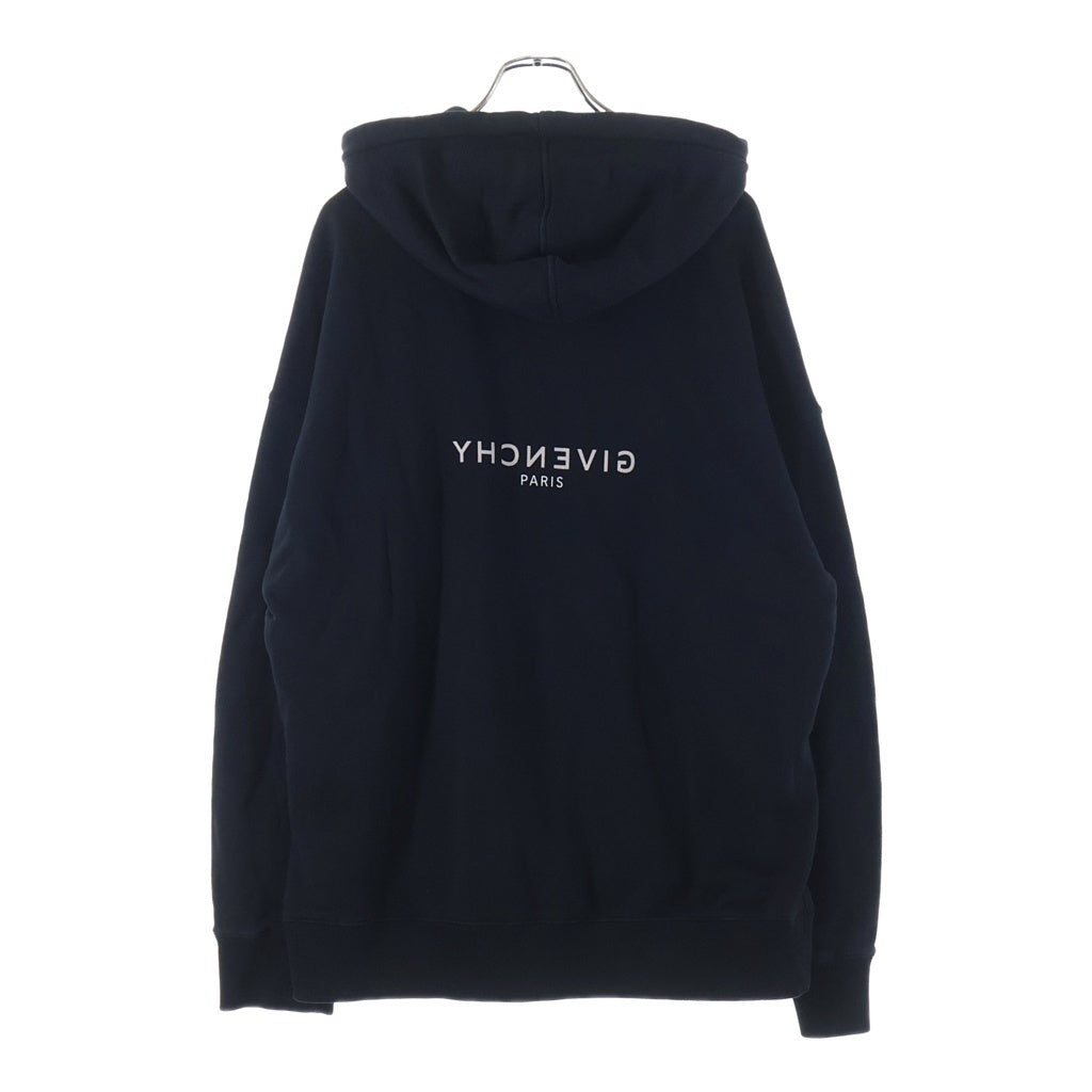 GIVENCHY(ジバンシィ) ロゴプリント フーディー プルオーバーパーカー ブラック BMJ0HC3Y8N