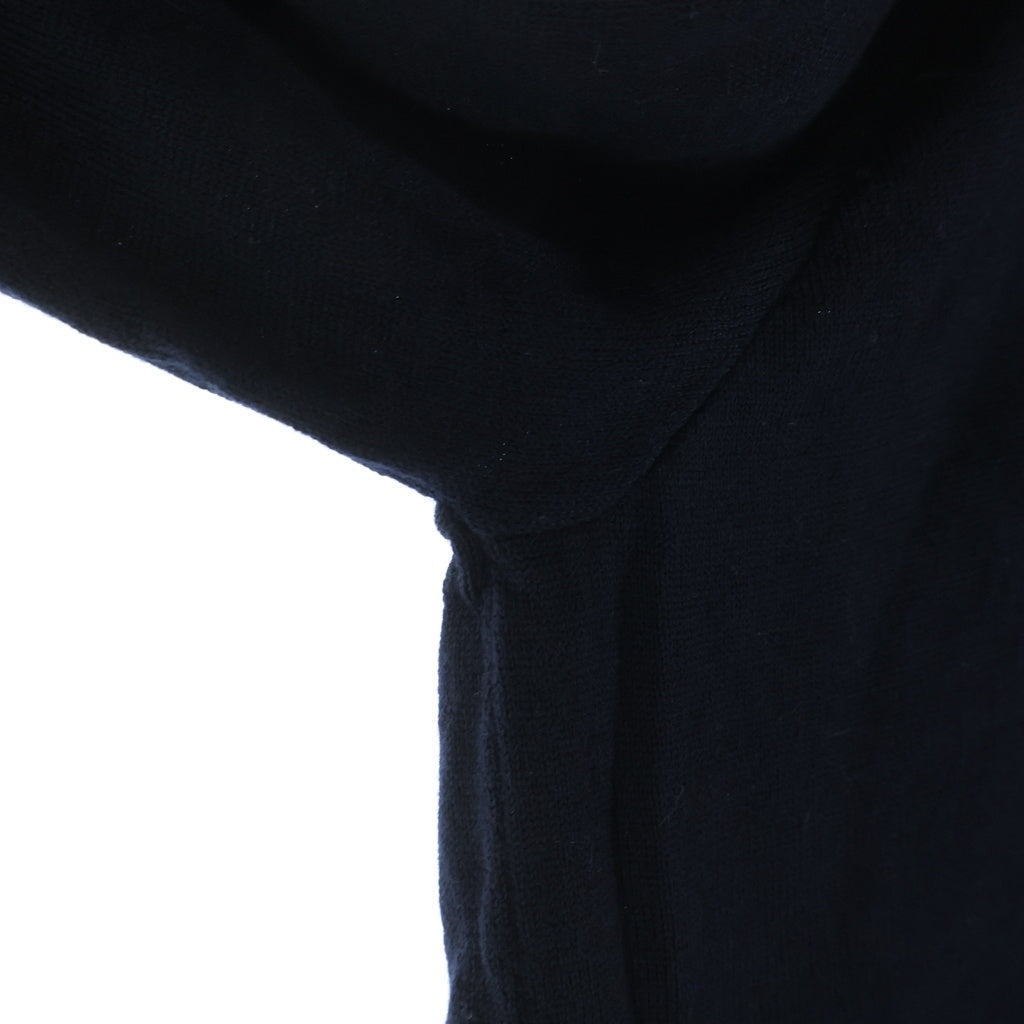 STONE ISLAND(ストーンアイランド) ロゴパッチ クルーネック ウール 長袖 ニット セーター ブラック K2S155100071S00C4