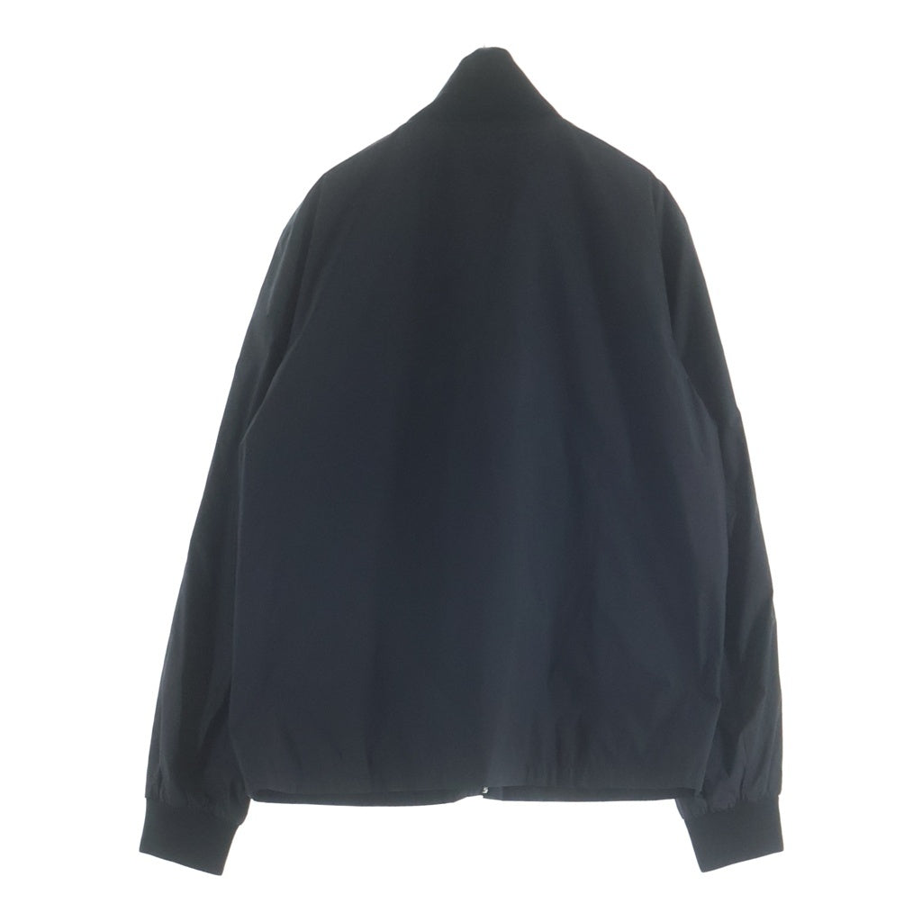 PRADA(プラダ) トライアングルロゴプレート シルクブレンド ナイロン ジップアップジャケット ブルゾン ブラック SGC469