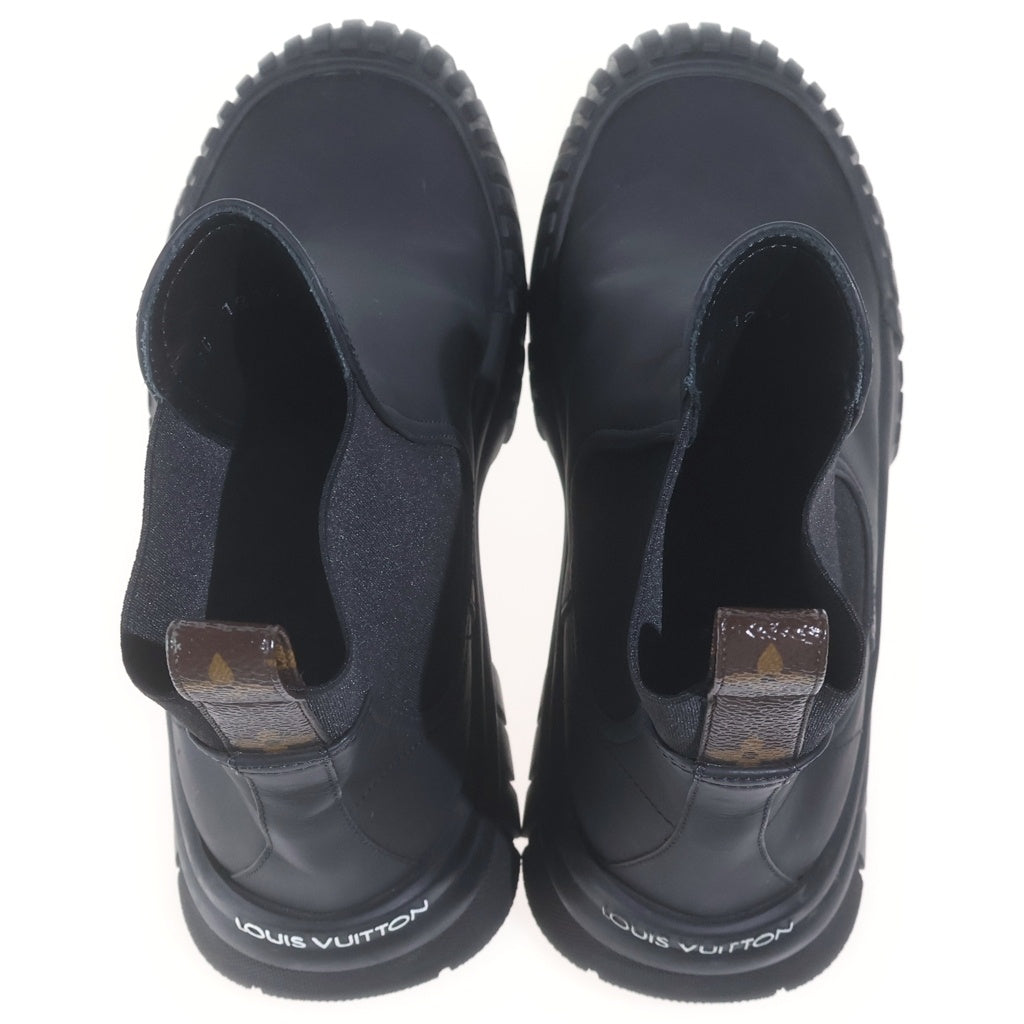 LOUIS VUITTON(ルイヴィトン) ルビーライン レザー サイドゴア アンクル ショートブーツ ブラック レディース