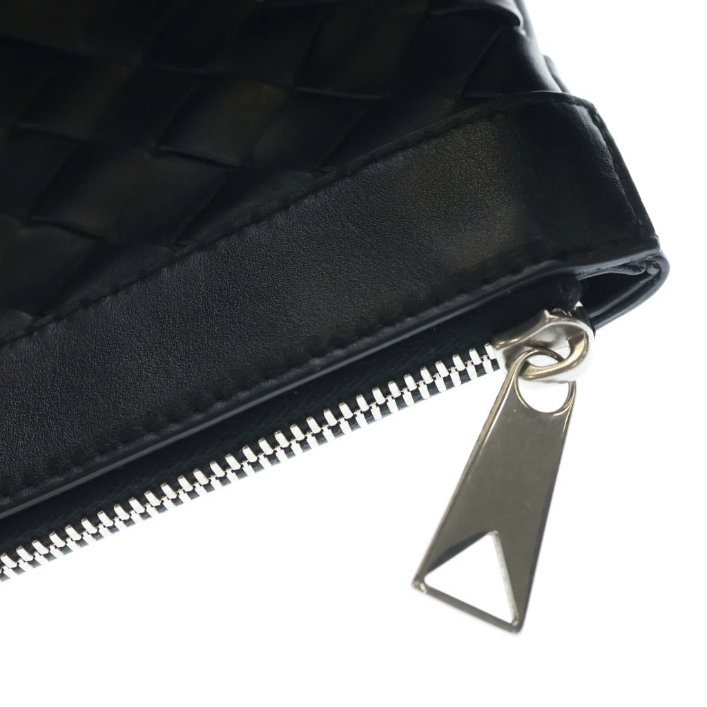 BOTTEGA VENETA(ボッテガヴェネタ) イントレチャート デュオ レザー ショルダーバッグ ブラック レディース