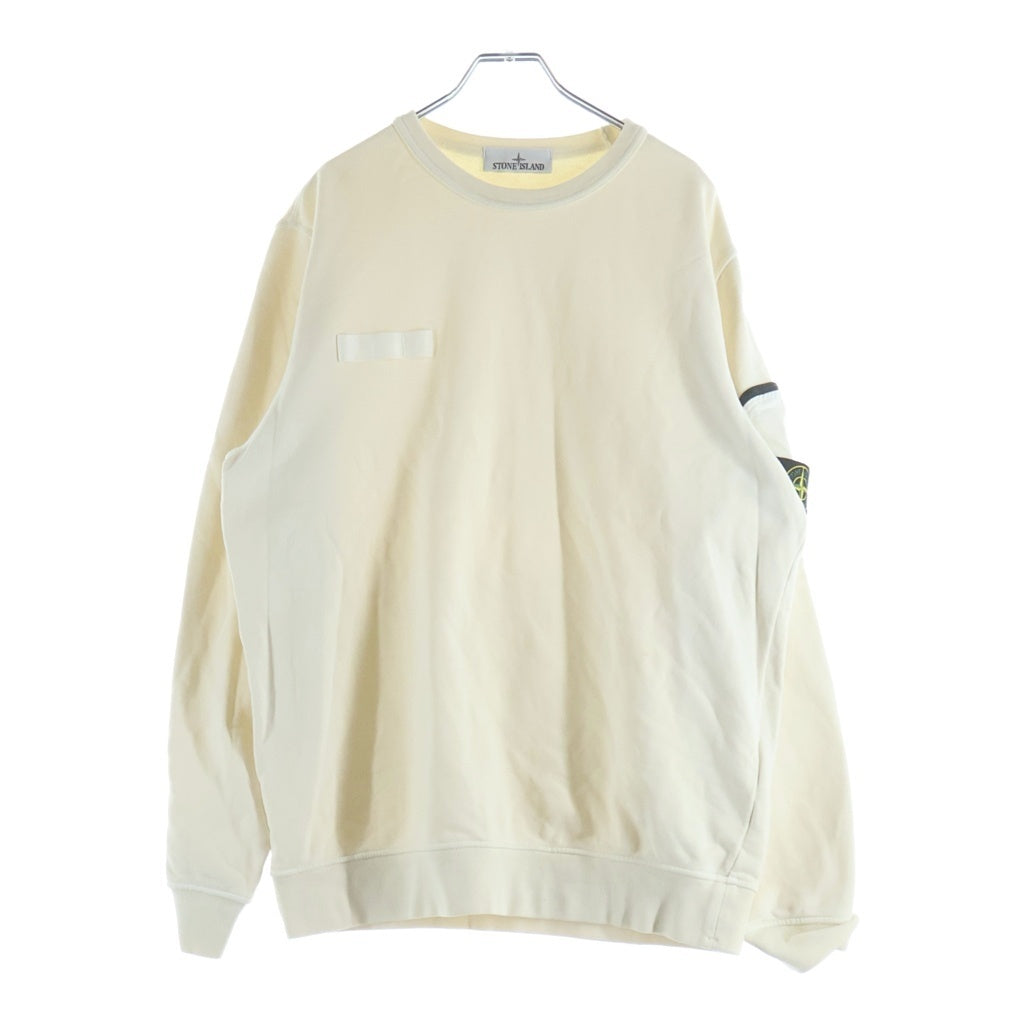 STONE ISLAND(ストーンアイランド) ワッペンロゴ プルオーバー スウェットトレーナー ベージュ K1S156100003S0123