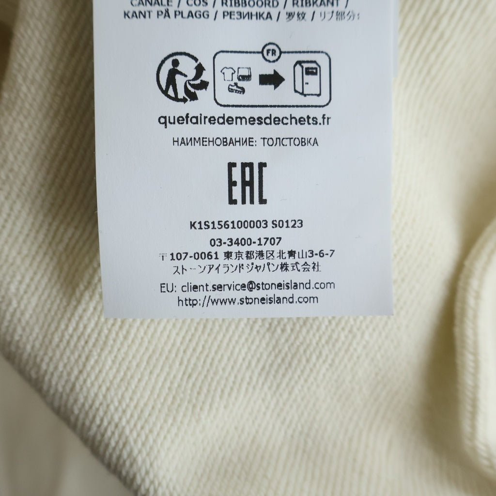 STONE ISLAND(ストーンアイランド) ワッペンロゴ プルオーバー スウェットトレーナー ベージュ K1S156100003S0123