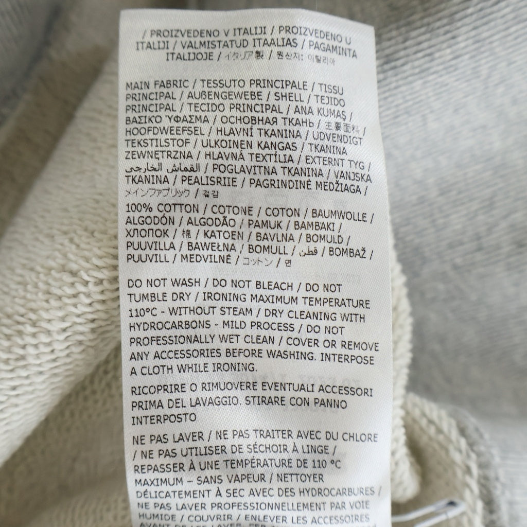 JIL SANDER +(ジルサンダープラス) 23AW ロゴプリント プルオーバースウェットパーカー フーディー グレー J47GU0002 J20010