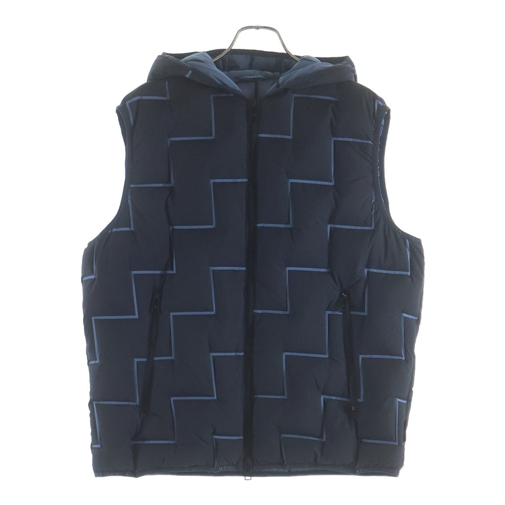 Armani Exchange(アルマーニ エクスチェンジ) ダウンベスト ブラック×ブルー #L