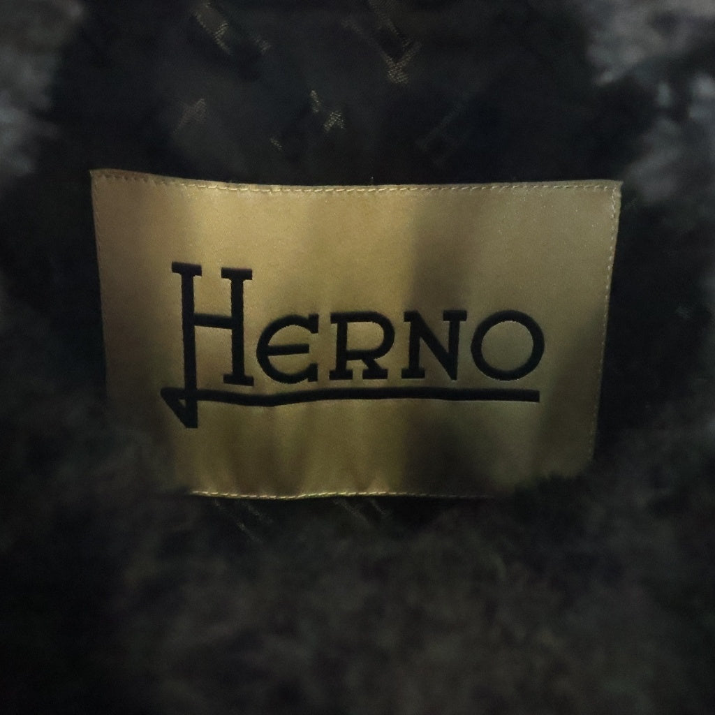 HERNO(ヘルノ) カーリーオルタナティブファーブルゾン ブラック #42 GI000331D