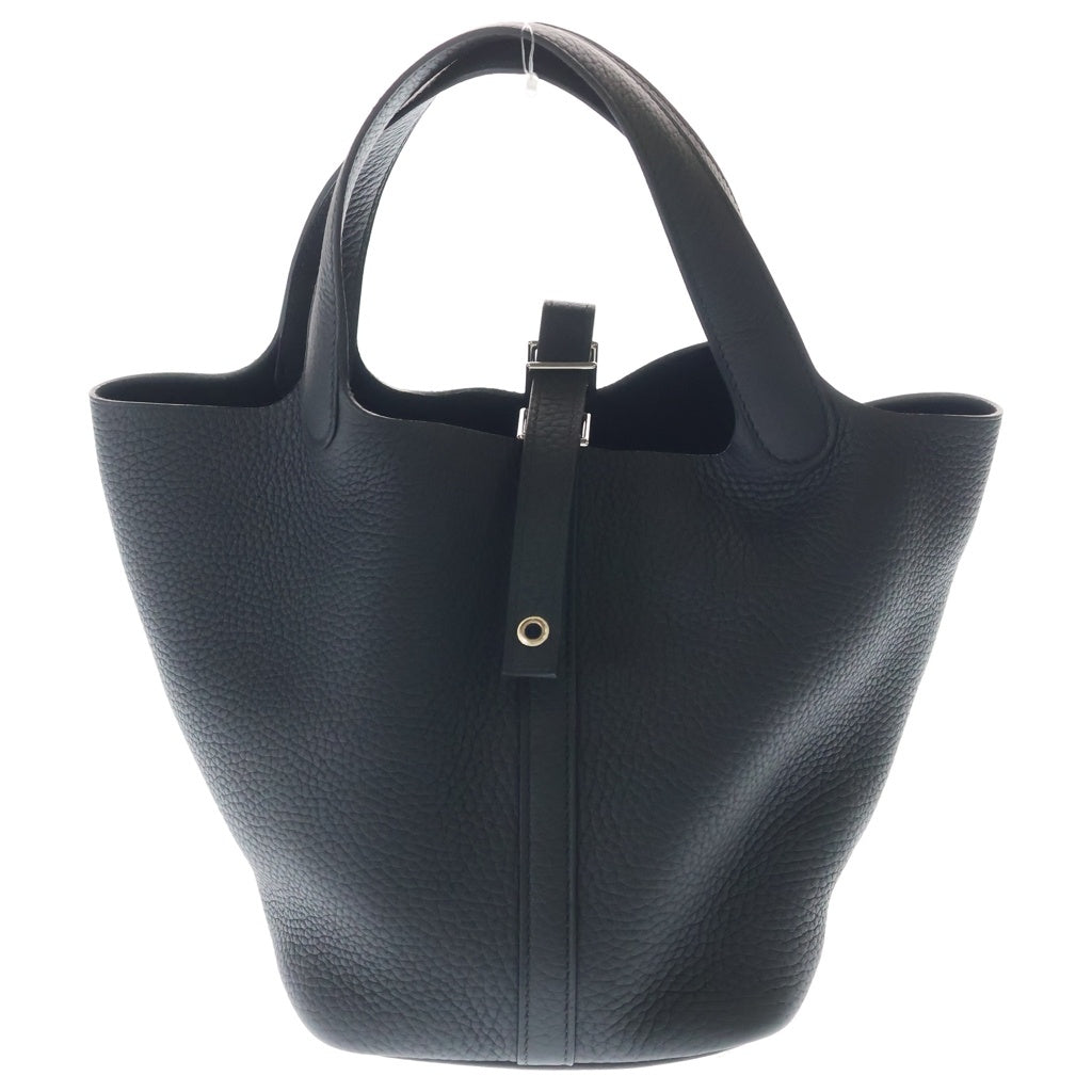 HERMES(エルメス) ピコタンロックPM ノワール トリヨンクレマンス SV金具 K刻印 カデナ・鍵2 レディース