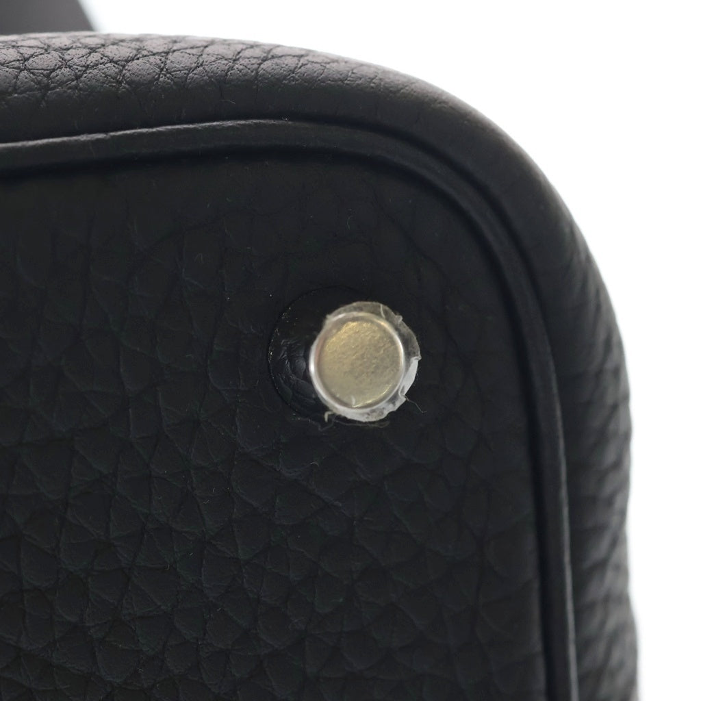 HERMES(エルメス) ピコタンロックPM ノワール トリヨンクレマンス SV金具 K刻印 カデナ・鍵2 レディース