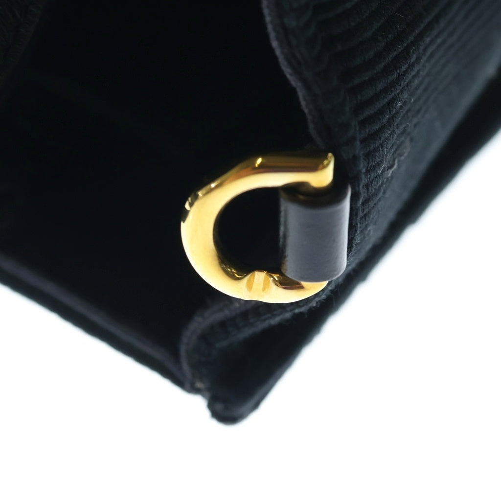 GIVENCHY(ジバンシィ) 4G 総柄ジャガード ロゴ刺繍 キャンバス レザー 2WAY ハンド ショルダーバッグ ゴールド金具 ブラック レディース
