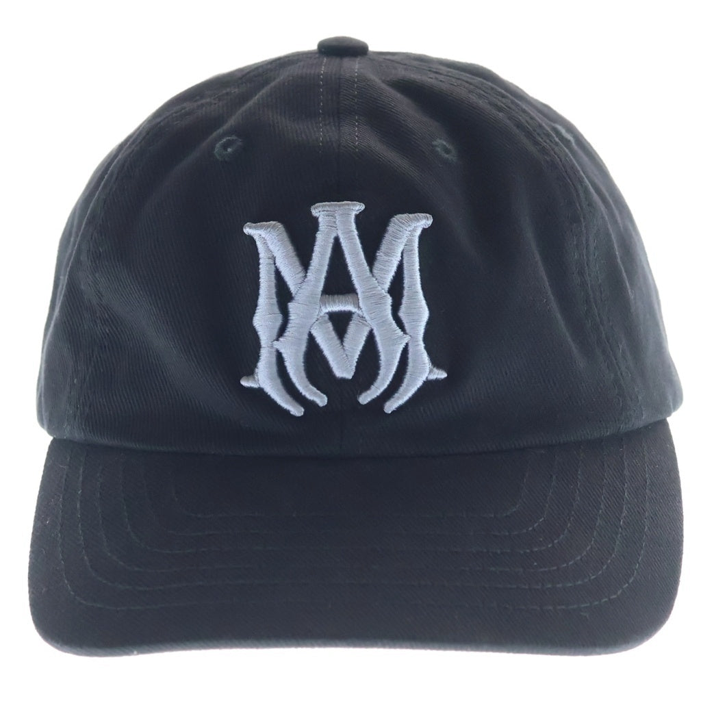 AMIRI(アミリ) MA DENIM CAP ロゴ刺繍 デニム ベースボールキャップ 帽子 ブラック AMSAHE1021