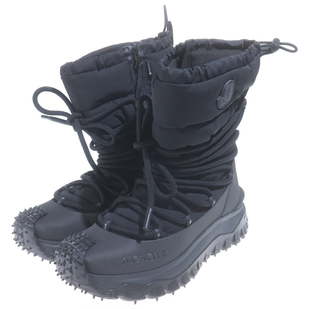 MONCLER(モンクレール) Trailgrip GTX トレイルグリップ ゴアテックス ワッペンロゴ ナイロン サイドジップ ブーツ ブラック