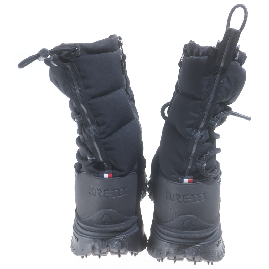 MONCLER(モンクレール) Trailgrip GTX トレイルグリップ ゴアテックス ワッペンロゴ ナイロン サイドジップ ブーツ ブラック