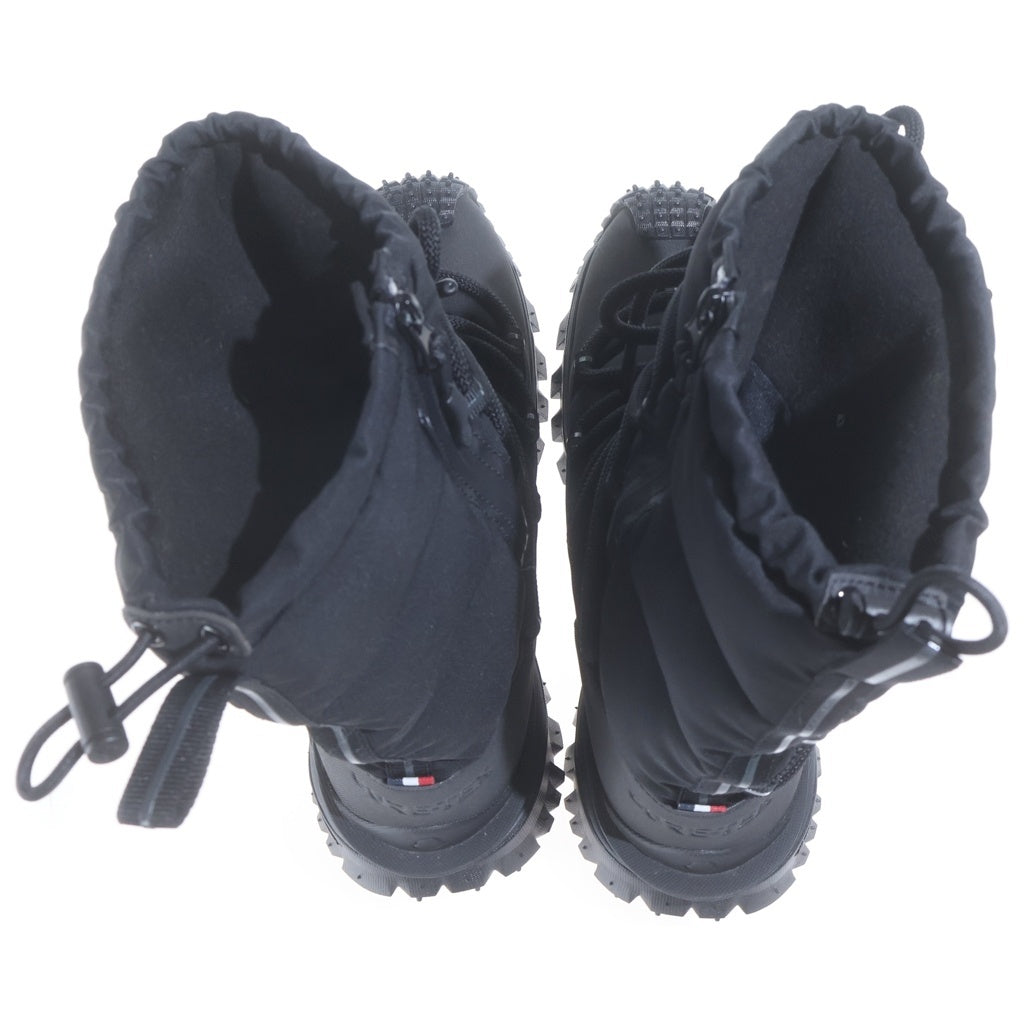 MONCLER(モンクレール) Trailgrip GTX トレイルグリップ ゴアテックス ワッペンロゴ ナイロン サイドジップ ブーツ ブラック