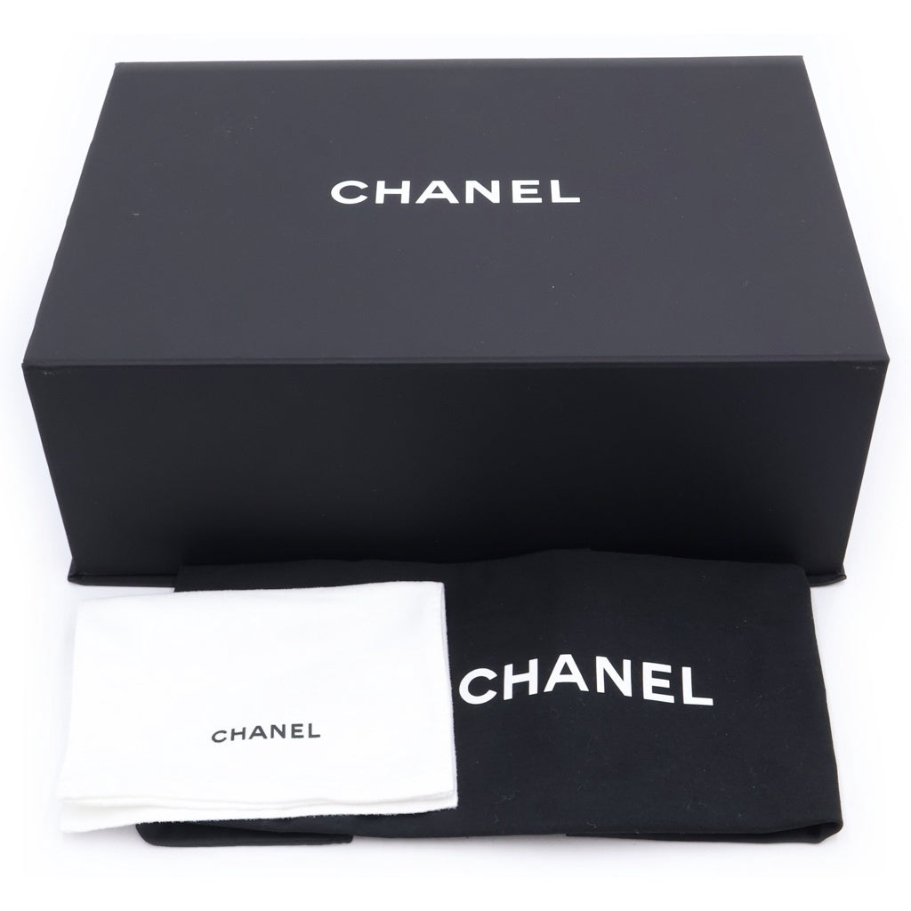 CHANEL(シャネル) ミニマトラッセ トップハンドル キャビアスキン レザー 2WAY ハンド チェーンショルダーバッグ ゴールド金具 ブラックプレート レディース