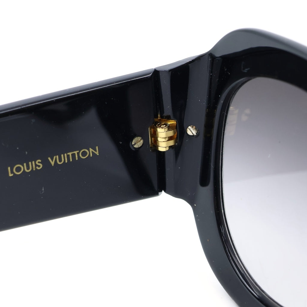 LOUIS VUITTON(ルイヴィトン) Z1132E パリ テキサス LVサークル オーバル型 サングラス アイウェア カラーレンズ ブラック レディース