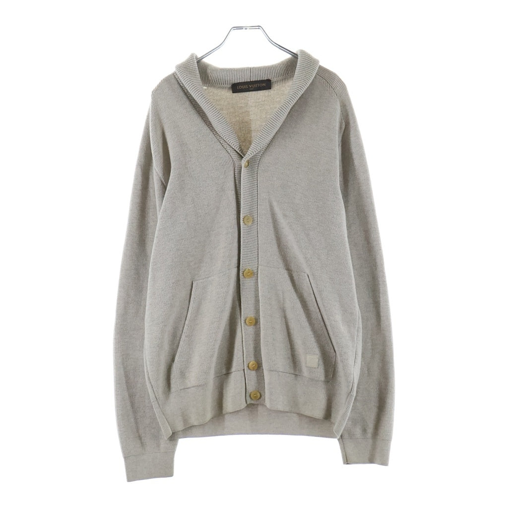 LOUIS VUITTON(ルイヴィトン) 14AW Shawl Collar Cardigan ショールカラー ウールニットカーディガン グレー RM142Q H6N47WK84