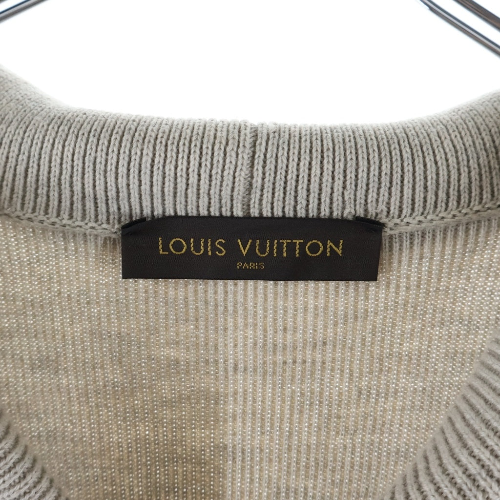 LOUIS VUITTON(ルイヴィトン) 14AW Shawl Collar Cardigan ショールカラー ウールニットカーディガン グレー RM142Q H6N47WK84