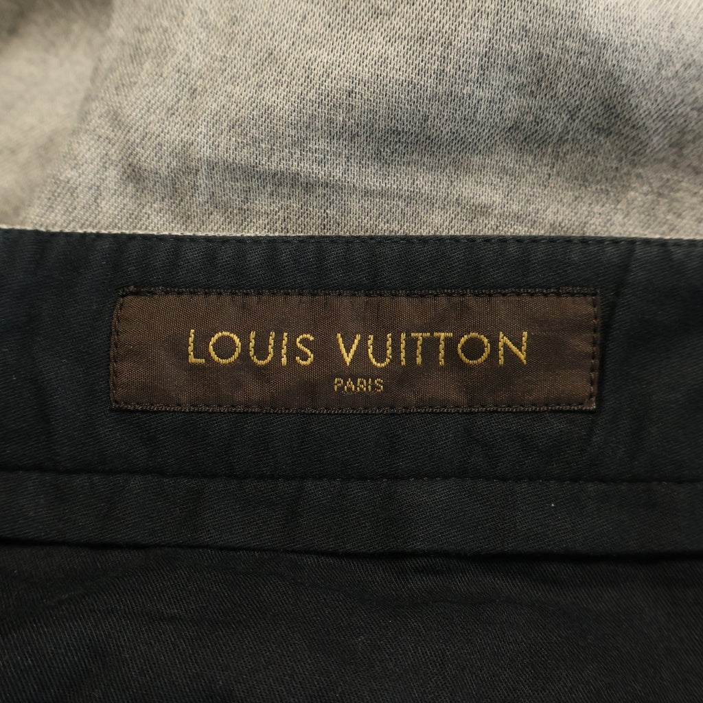 LOUIS VUITTON(ルイヴィトン) 4AW レザーベルトループ スラックスパンツ グレー RM142M H6P17WBZA